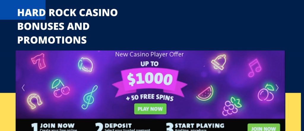 Hard Rock casino offers various bonuses and promotions for its customers