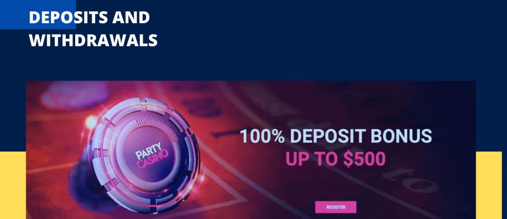 Party Casino Deposits and Withdrawals