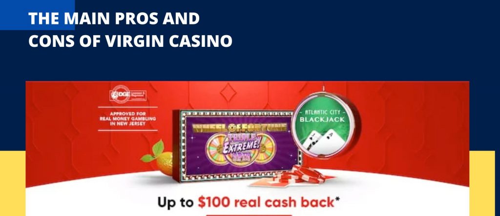The main pros and cons of Virgin casino